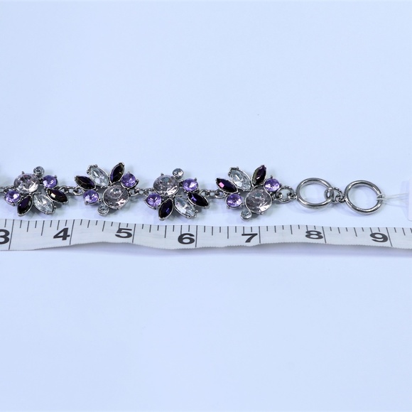 New Vivi Purple & White Statement Bracelet - Picture 4 of 4